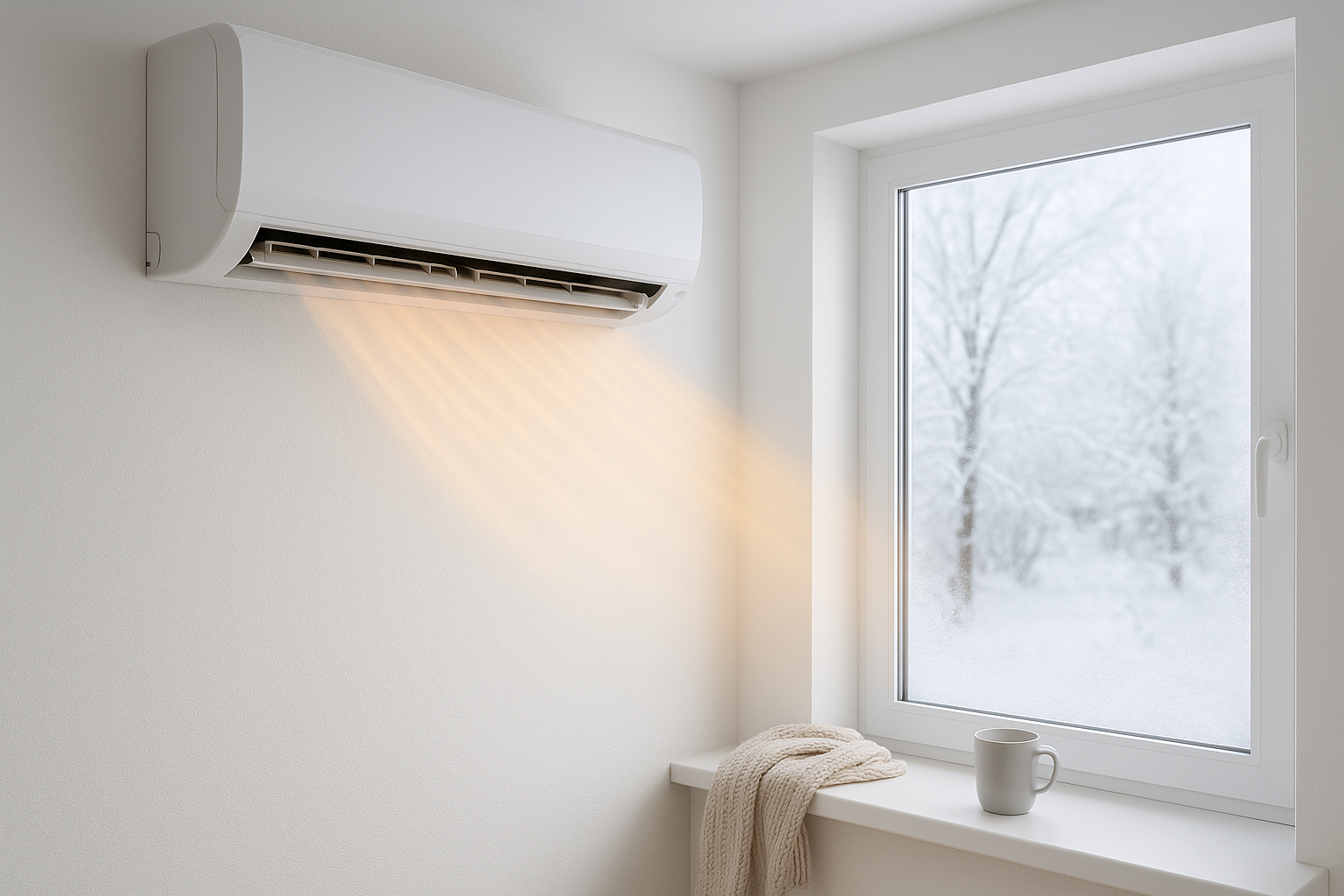 Кондиционер зимой: можно ли включать на обогрев?